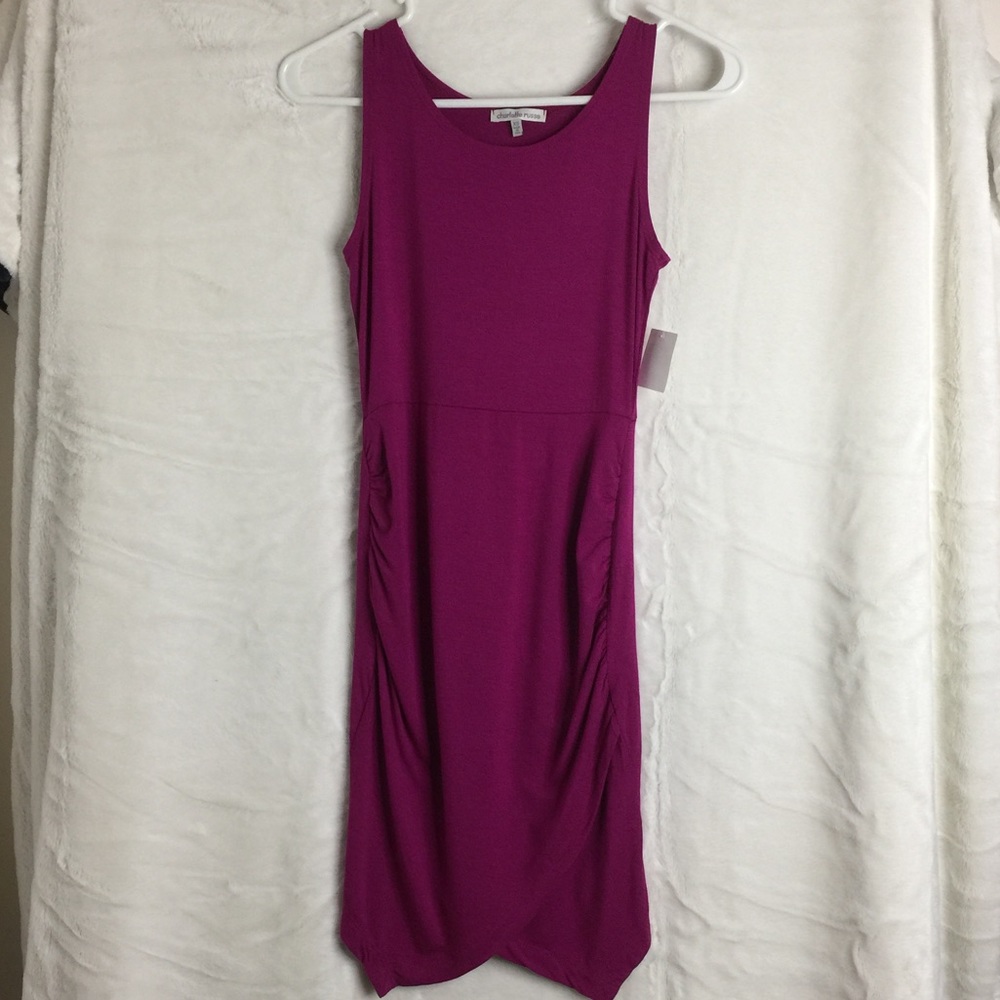 Charlotte Russe Fuchsia Ruched Bodycon Dress - NWT